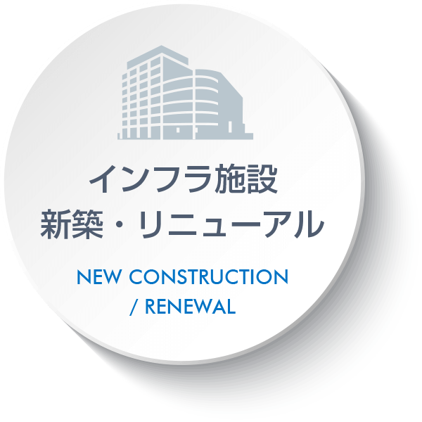 インフラ施設 新築・リニューアル